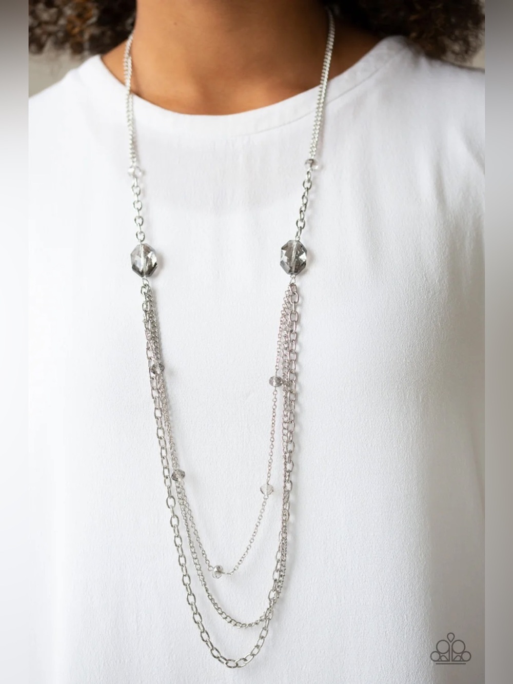 ❤️🔥5/$25❤️🔥 Dare To Dazzle Silver Necklace